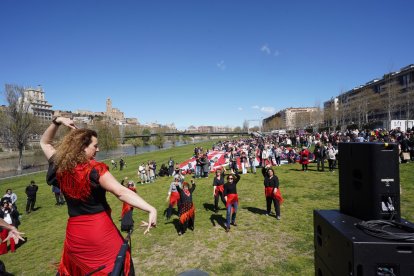 Imatges del Pícnic a la canalització del Segre a Lleida