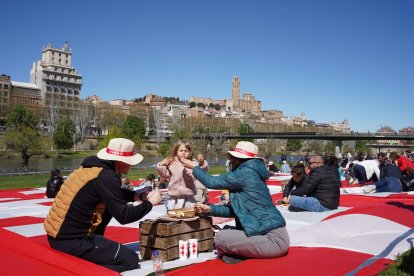 Imatges del Pícnic a la canalització del Segre a Lleida