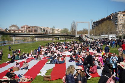 Imatges del Pícnic a la canalització del Segre a Lleida