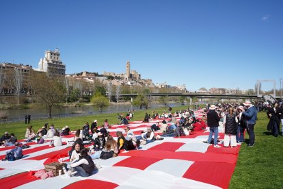 Imatges del Pícnic a la canalització del Segre a Lleida