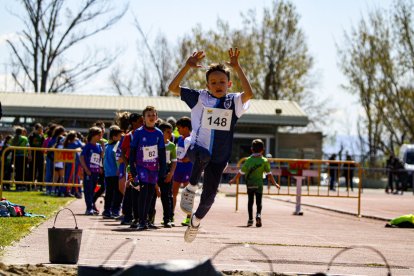 El salto de longitud era una de las especialidad. - INGRID SEGURA