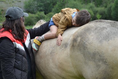 La fundació treballa amb dones víctimes de violència de gènere i els seus fills. - CAVALLS DEL PIRINEUS