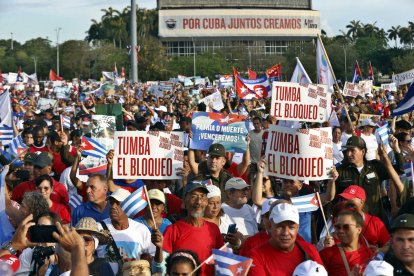 El poble cubà va mostrar suport al Govern. - EFE