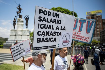 A Veneçuela van reivindicar la fi de la “precarietat”. - EFE