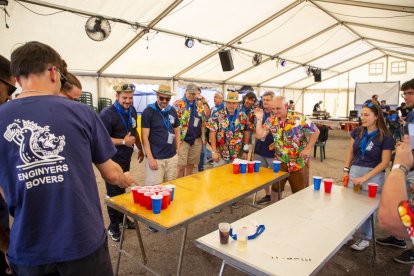 Les penyes van fer jocs i activitats ahir a la tarda. - PAU PASCUAL