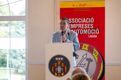 Un dels parlaments del president de l’Associació, Mario Pinilla