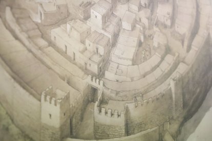 Veure el passat. La museografia que acull el centre d'interpretació permet visualitzar una reconstrucció de la ciutat i, per tant, de la zona que s'està excavant. - I. GÓMEZ