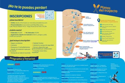 El cartel de la prueba. 