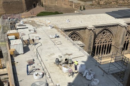Els treballs a la part superior de les cobertes ja estan pràcticament acabats