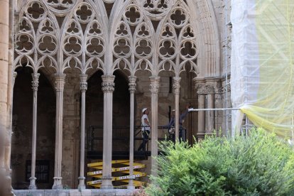 Recta final del ‘lífting’ al claustre de la Seu Vella