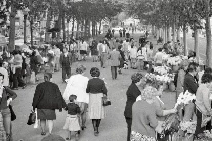 L’horta urbanitzable. Aquests terrenys de la zona oriental del terme de Lleida acollirien l’expansió urbanística de la ciutat. - FONS GÓMEZ VIDAL/ARXIU FOTOGRÀFIC IEI