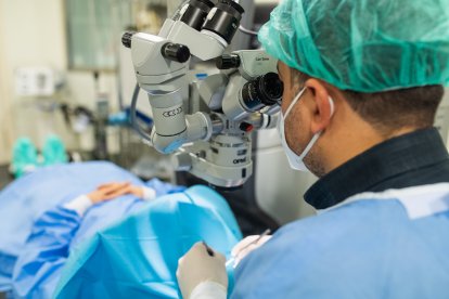 Un quirófano en la clínica ILO de Lleida.