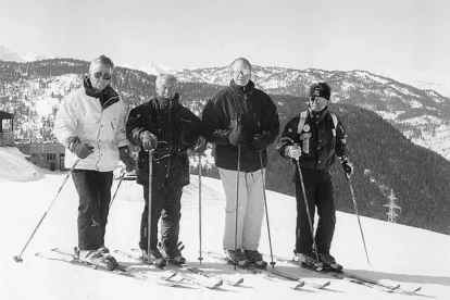 Joan Carles I durant una jornada d’esquí a Baqueira.