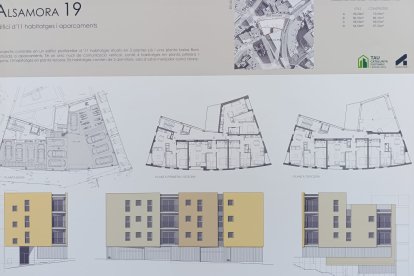 Els plànols del nou edifici.
