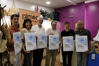 L'acte de presentació de la campanya 'Refugis Climàtics: el teu comerç al teu costat' .