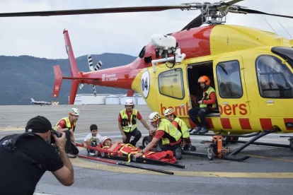 La sessió es va desenvolupar a l’aeroport d’Andorra-la Seu. - C.SANS