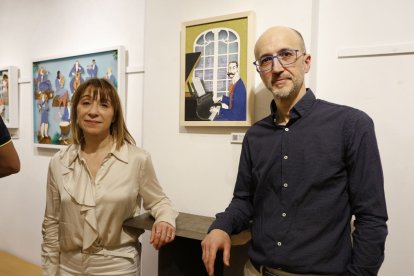 Sònia Alins i Juanjo Barco són els autors de les il·lustracions del llibre 'Ricard Viñes. Un do major' (Pagès Editors), les quals estan exposades al Cercle de Belles Arts de Lleida