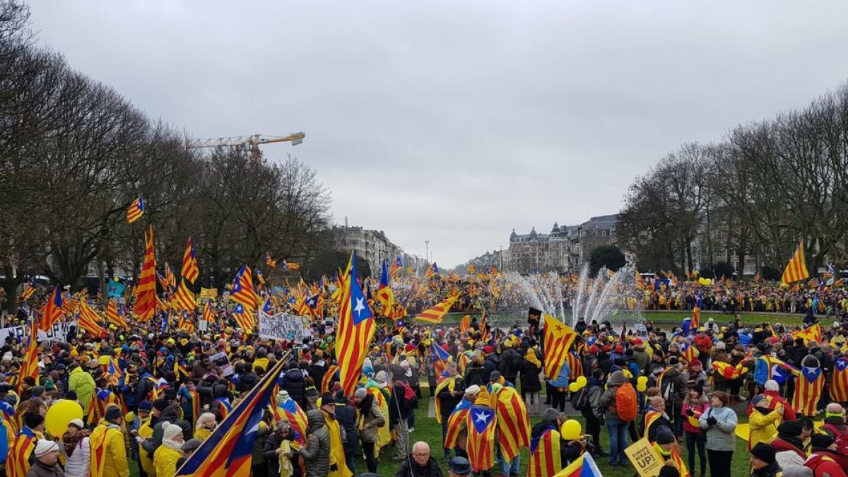 Miles de leridanos han viajado hasta la capital de Bélgica.