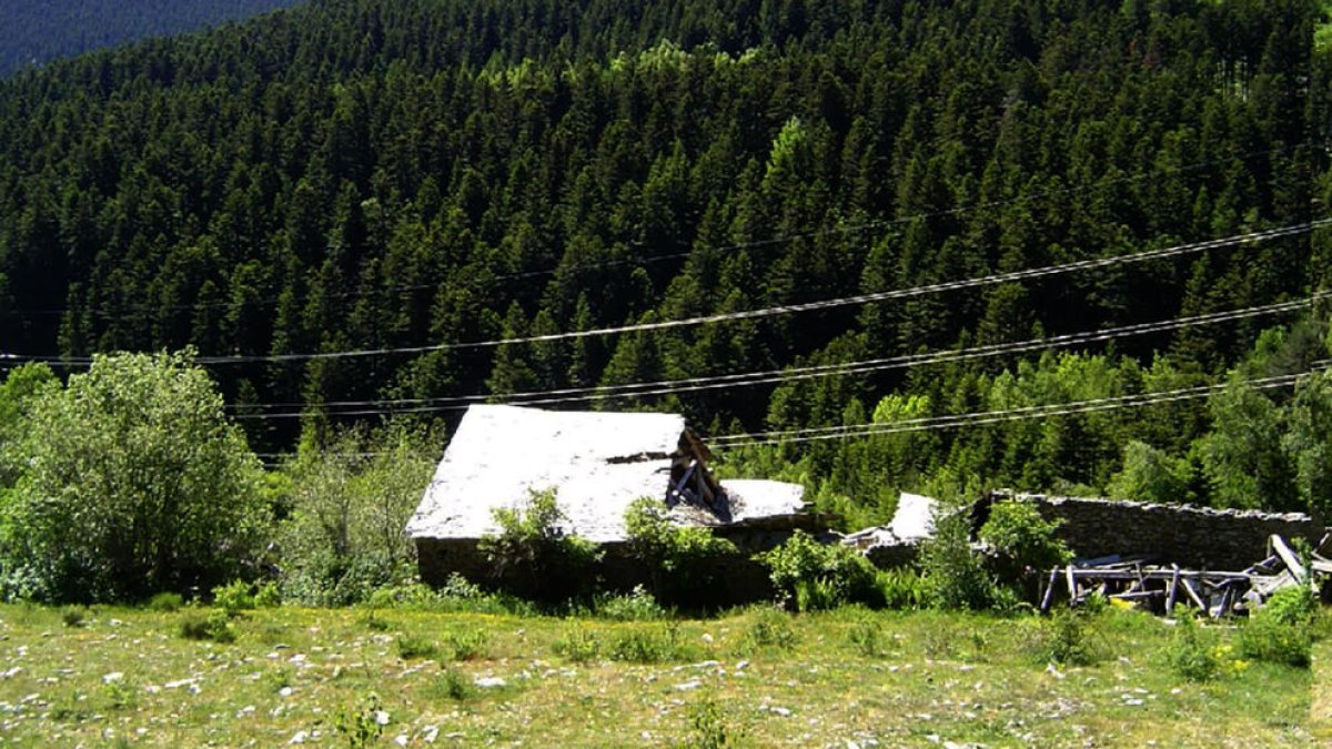 La borda de l’Andreuet de Sorpe, a la cota 1.500 de la Bonaigua.