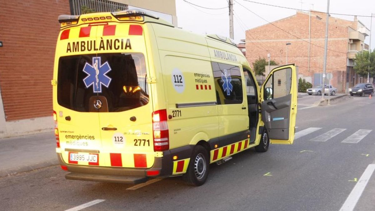 Imatge d'arxiu d'una ambulància.