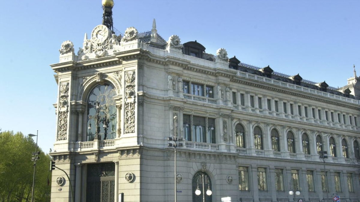 Imatge d’arxiu de la façana del Banc d’Espanya.