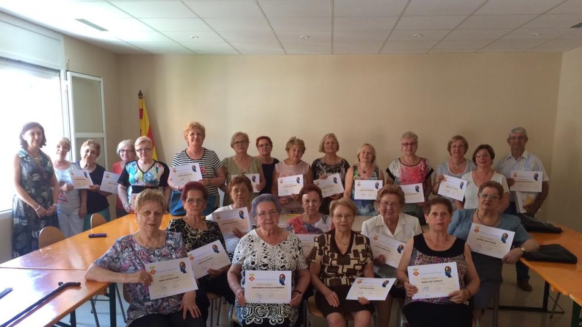 Los participantes de la primera edición del taller de memoria.