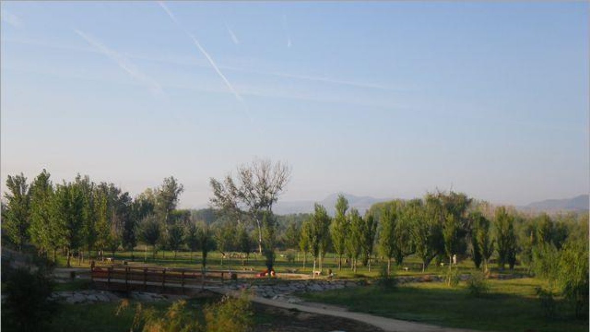 Una de les zones verdes de la capital del Baix Cinca.