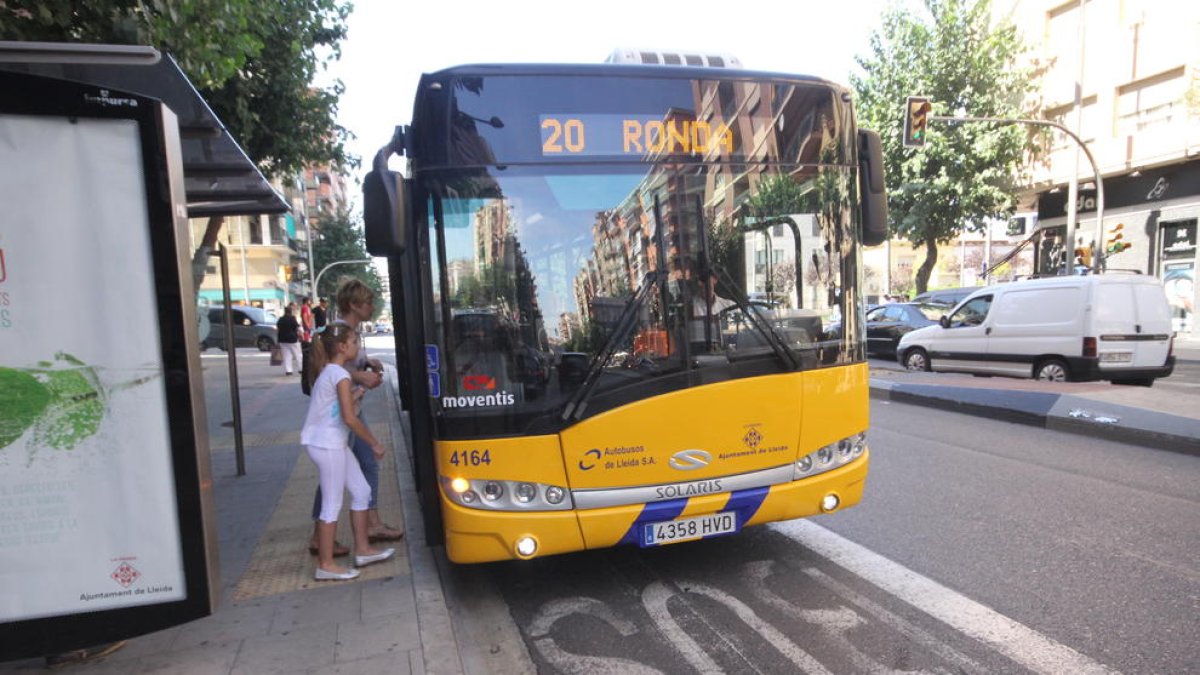 Un bus urbà a Lleida