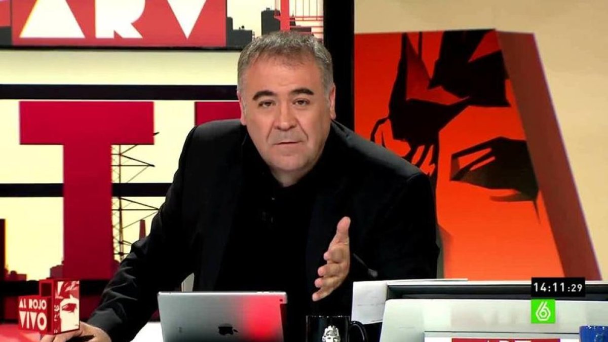 García Ferreras en el seu element.