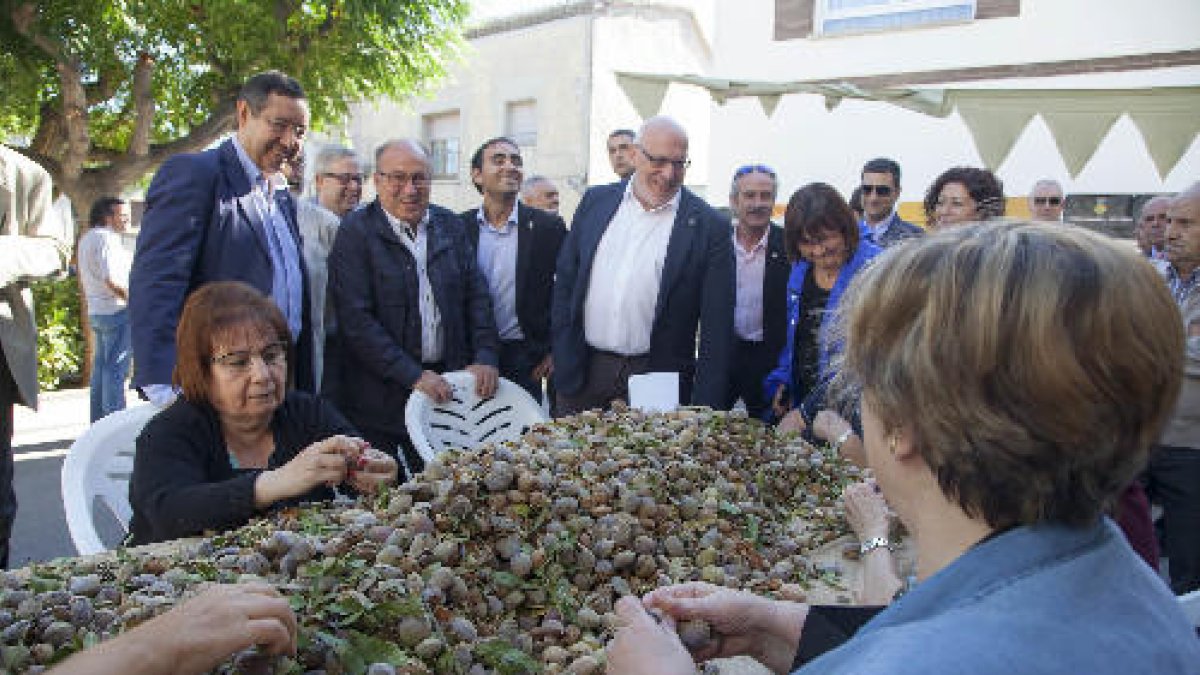 El conseller d’empresa, Jordi Baiget, va inaugurar la Fira de l’Ametlla de Vilagrassa.