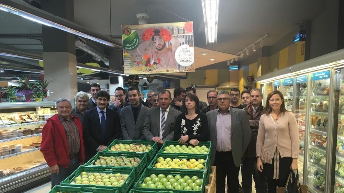 Imagen de la presentación de la campaña, ayer en Lleida