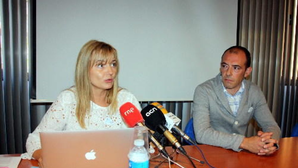 Un moment de la presentació de la campanya ahir a Lleida.