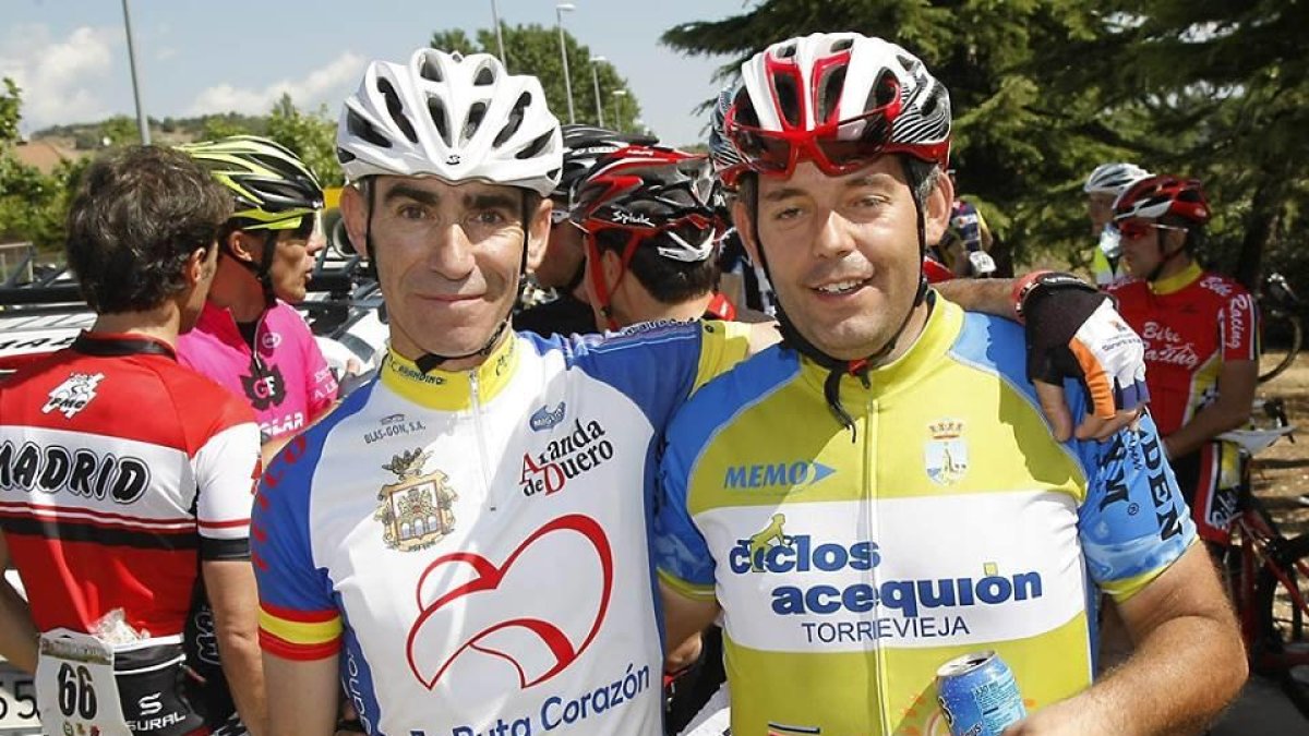 Antonio Ontoso i David Martínez, dos dels components de l’equip Transplantbike.