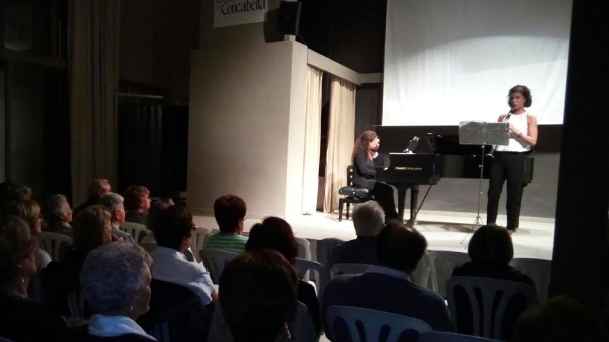 Un moment del recital que va inaugurar el Festival de Música Castell de Concabella.