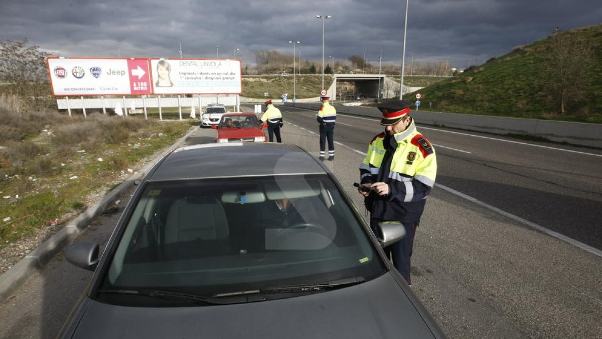 Un control dels Mossos d'Esquadra