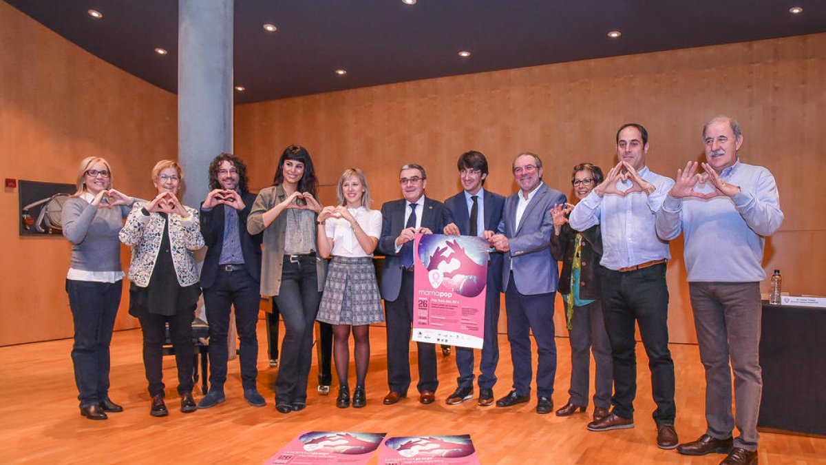 Un moment de la presentació de la nova edició del Mamapop i dels resultats de la investigació finançada per la iniciativa.