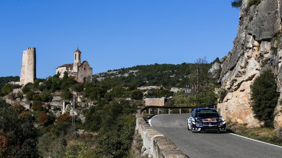 Sébastien Ogier, líder del Ral·li de Catalunya