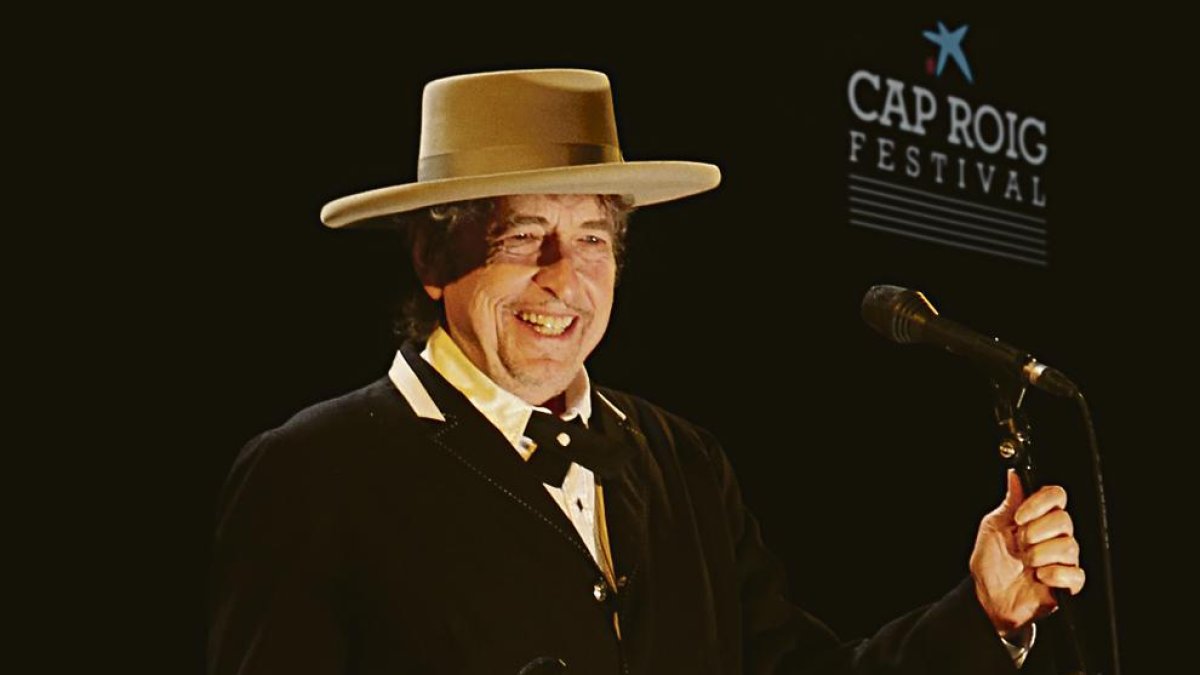 Bob Dylan, durant el seu últim concert al Festival de Cap Roig.