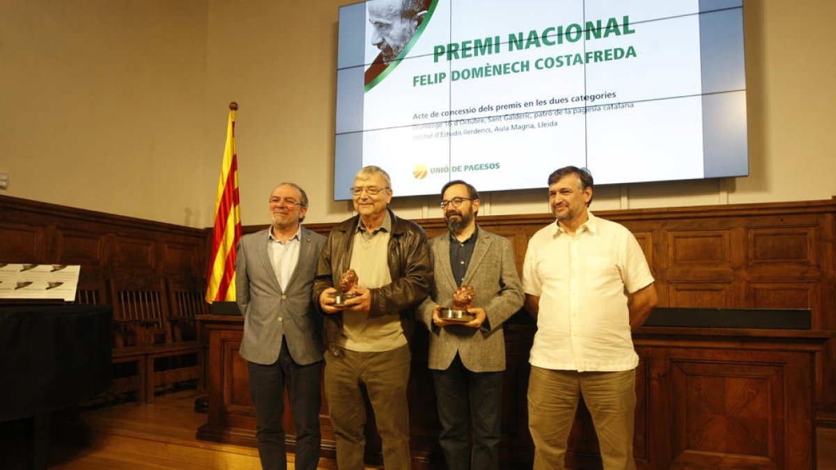 Agustí Villarroya i el Parc Agrari del Baix Llobregat reben els primers premis Felip Domènech