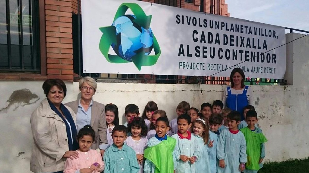 Alumnes de primer de Primària de l’escola Jaume Miret.