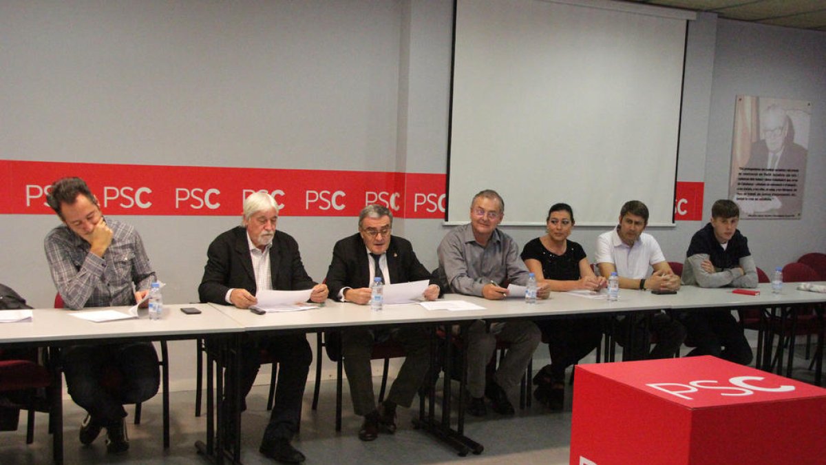 El PSC va fer ahir una reunió de l’executiva a Lleida.