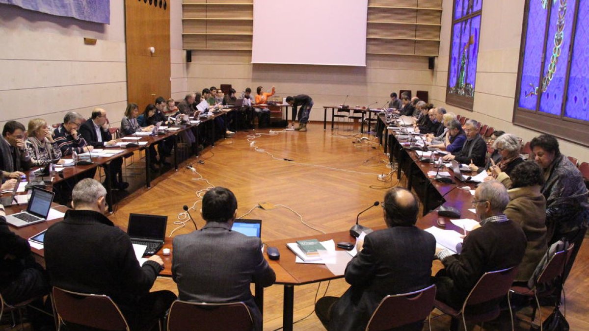 Una reunió del consell de govern de la UdL