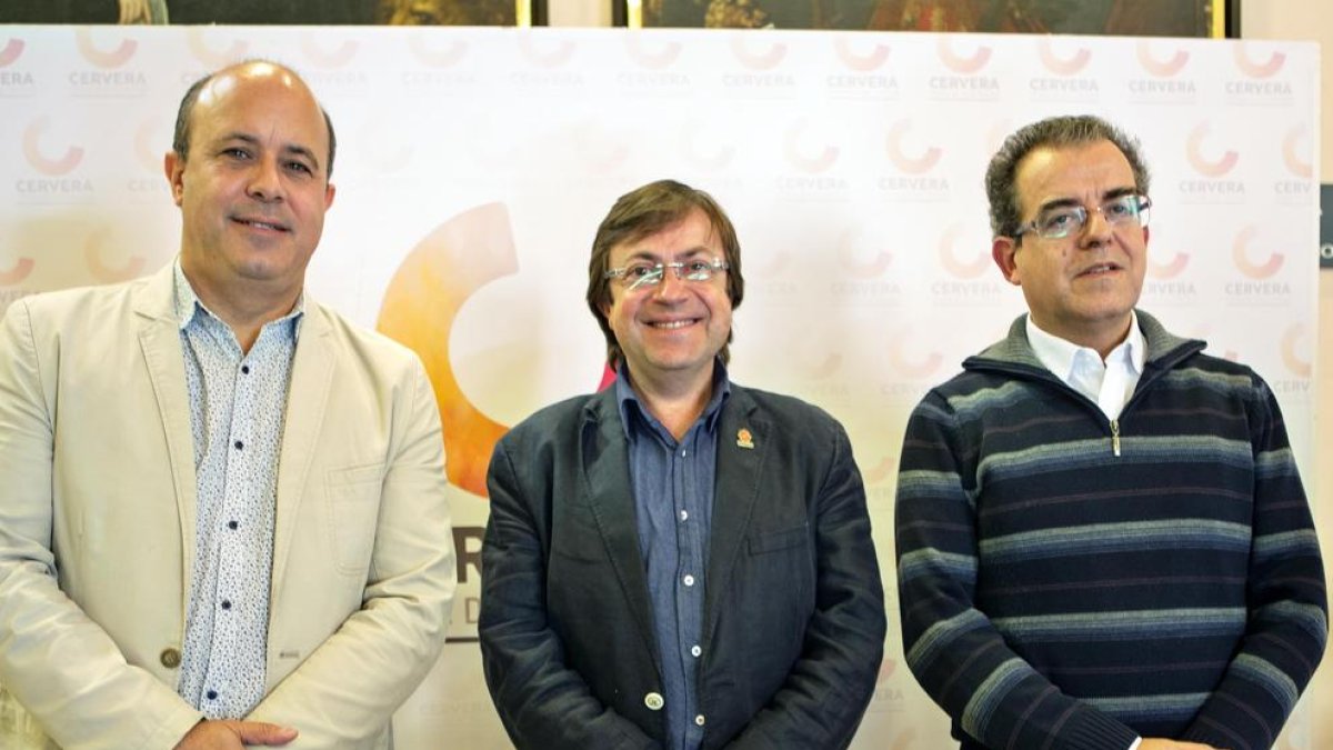 Ramon Royes, Josep Maria Sauret y Jaume Rossich. 