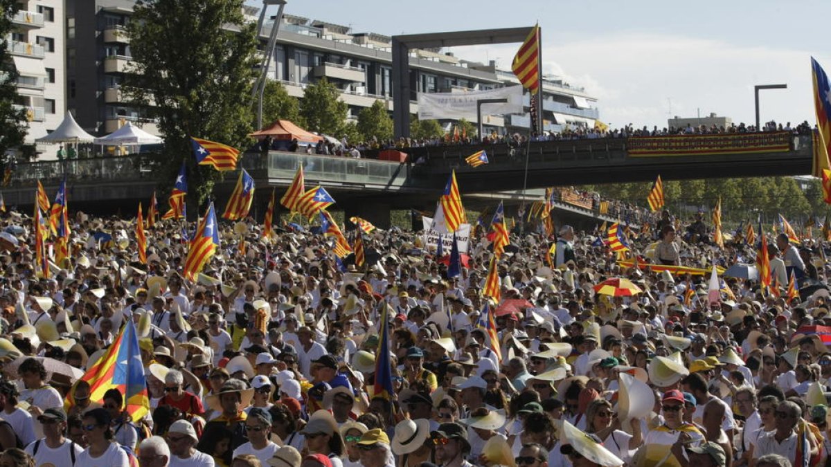 La manifestació independentista del passat 11 de setembre a Lleida