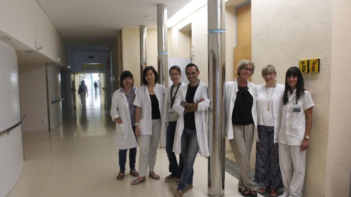 L’equip del Dolor de l’hospital Santa Maria, que ha realitzat un estudi amb 363 pacients.