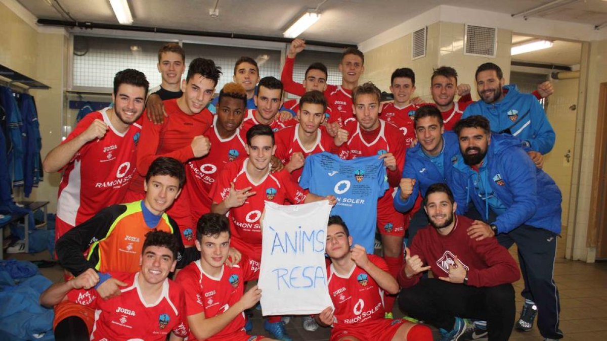 El juvenil del Lleida Esportiu li va dedicar l’última victòria de la temporada, al camp del Figueres.