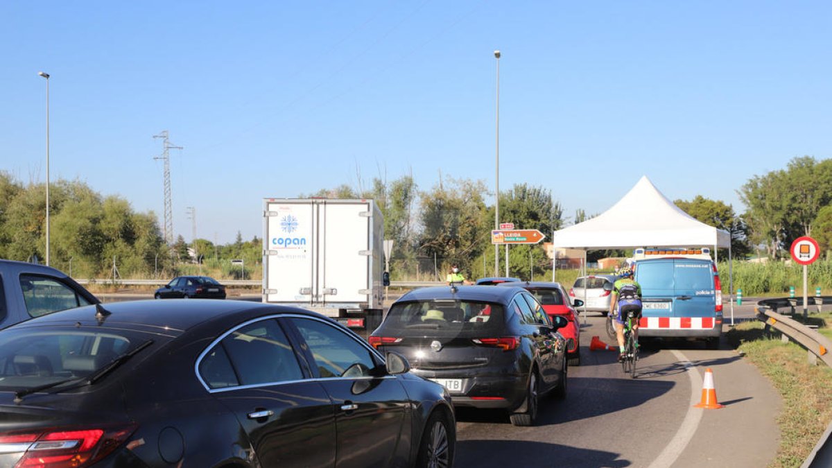 Imatges dels controls a Lleida, Alfarràs, Els Alamús, Massalcoreig, Soses i Vilanova de la Barca