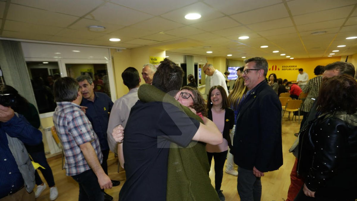 ERC celebra la victòria a les Generals a Lleida