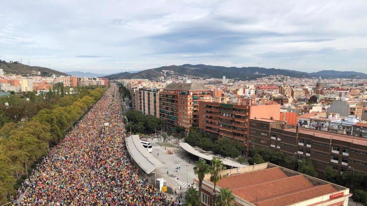 La columna de Sant Quirze a Barcelona.