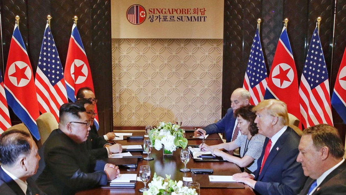 Trump i Kim firmen una declaració conjunta després de la seua històrica cimera